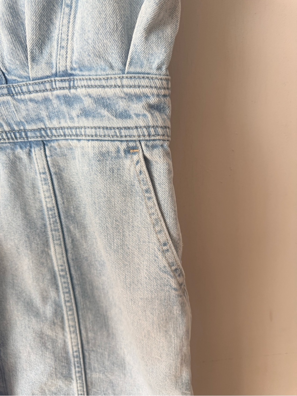 Madewell Denim Cap-Sleeve Shirtdress in Aquino Wash 100% Cotton - Picture 5 of 8